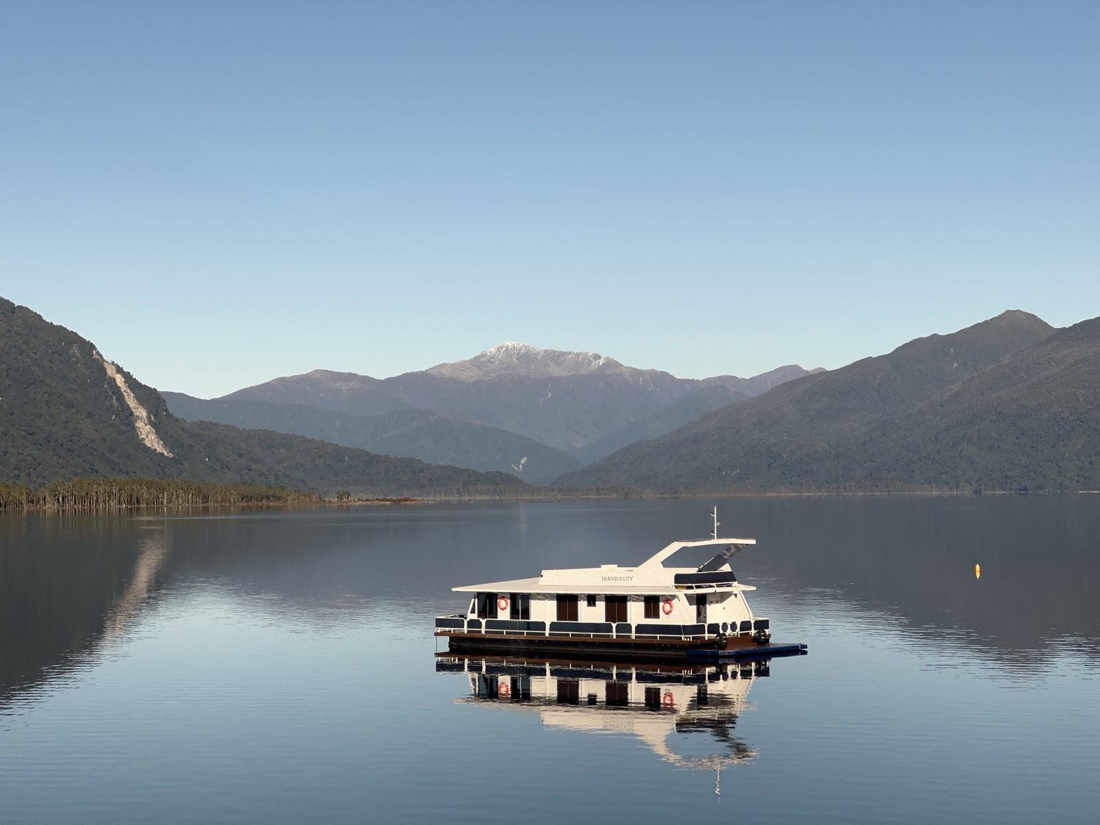 Lake Brunner at Moana on the West Coast of New Zealand