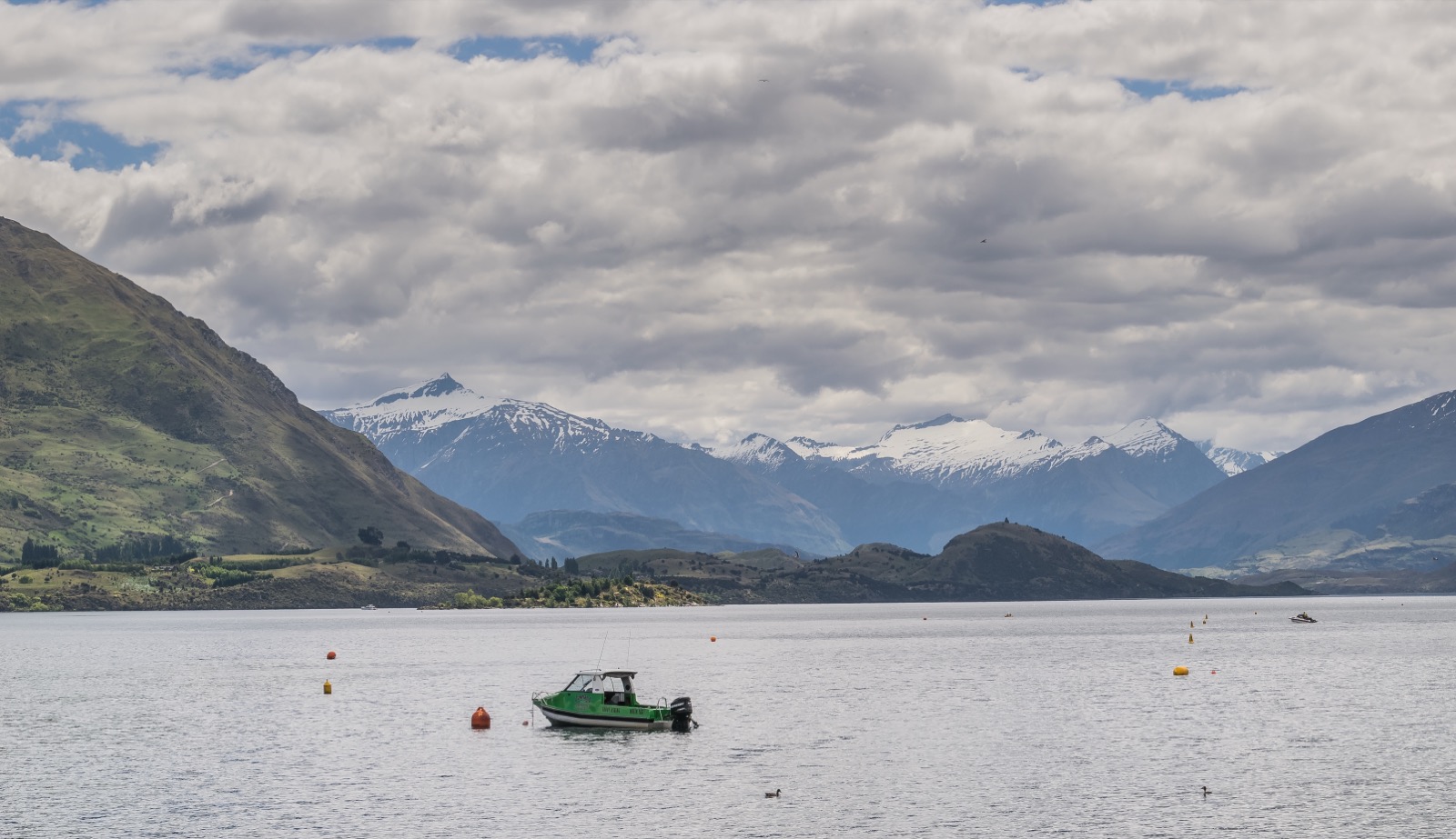 Lake Wanaka in Otago, New Zealand