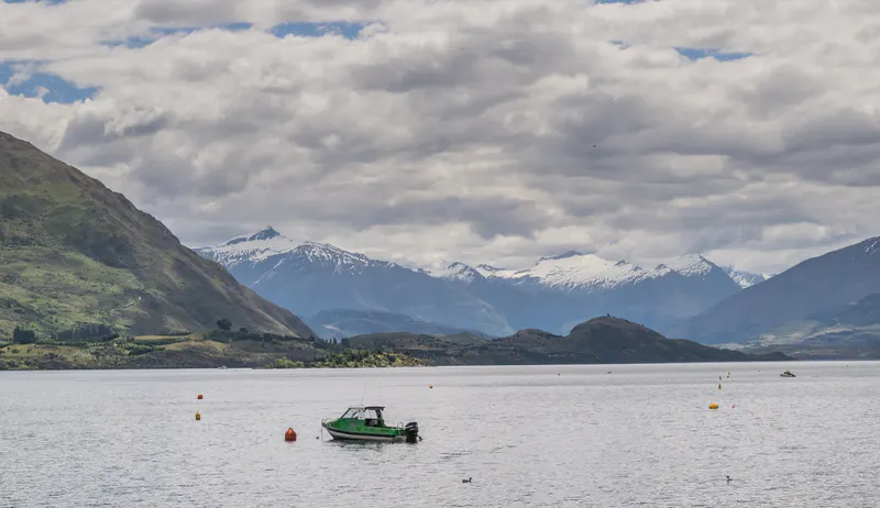 Lake Wanaka in Otago, New Zealand